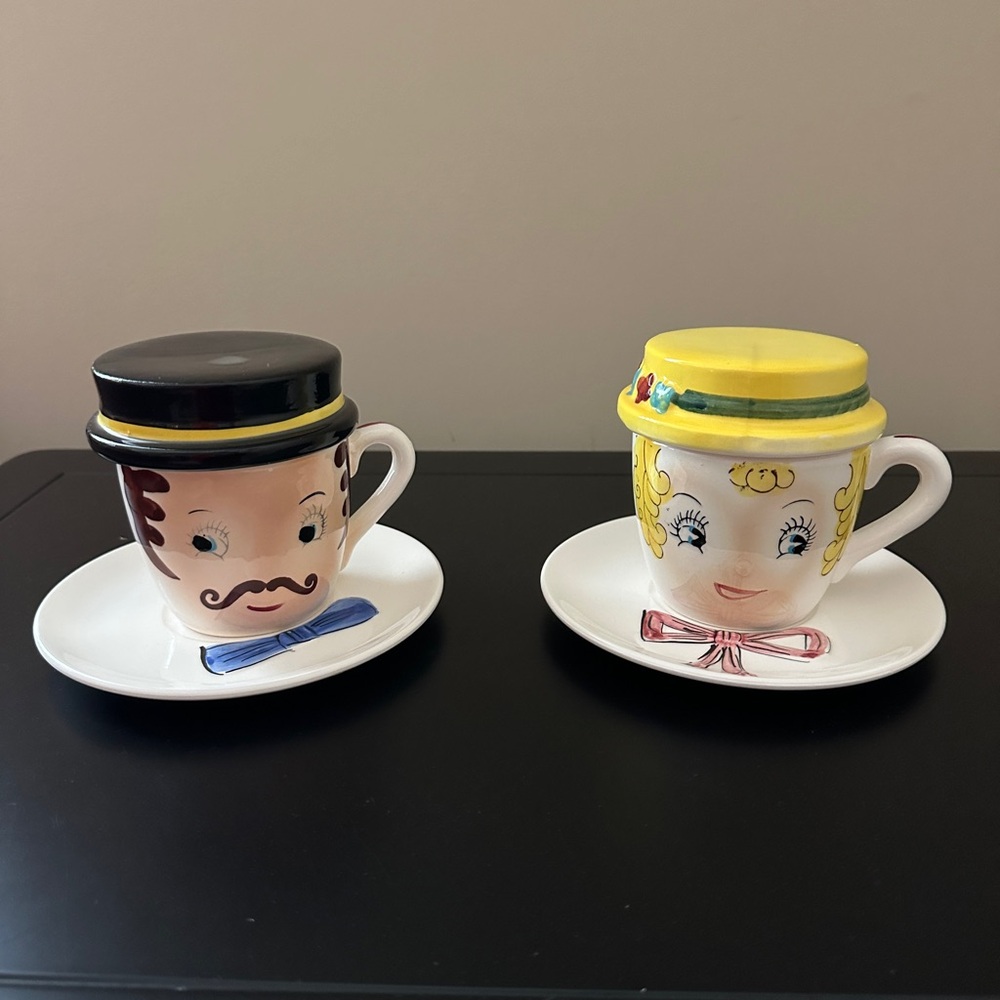 Antique Mug, Saucer and Ashtray set